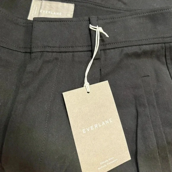 NWT Everlane Black Way High Drape Pant size 4 - Picture 8 of 9